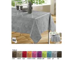 Décor Ligne - 1710251, Tovaglia Pvc Rettangolare , 140 X 240 Cm , Beton Cire , Decorline Falso Unito , Grigio