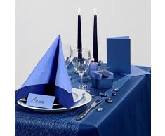 Runner da tavola, L: 30 cm, azzurro, rete, 10 m