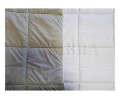 PIUMONE Trapunta Matrimoniale Invernale, Trapunta Matrimoniale, Made in Italy Microfibra E Pile (Panna Sabbia Chiaro, Matrimoniale)