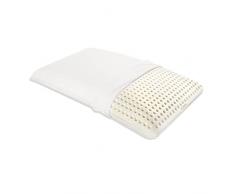 Goldflex – Cuscino in Lattice a Forma di Sapone, 13 cm di Altezza, con canali di Ventilazione, Traspirante, con Un Guscio Rivestito in Tessuto in Cotone al 100%