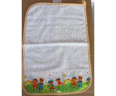 Trama Toscana Asciugamano Bambino Asilo cm 35x52. in Spugna Italiana, con Nome del Bambino Ricamato. Dopo lacquisto inviaci Un Messaggio con Il Nome da RICAMARE
