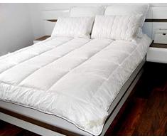 Biancheria da letto in lana merino di qualità e naturale, ipoallergenica, 8-10,5 tog, piumone matrimoniale, peso medio 500 g/m², biancheria da letto matrimoniale 200 x 200 cm