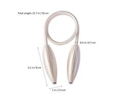 Vosarea Fibbia Tieback per Tende Fibbia a calamita per Camera Tenda Finestra Europeo da Letto Soggiorno 2pz - Beige