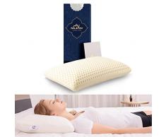 Talalay 100% natuurlijk - Cuscino in lattice di alta qualità, helpt bij het ververlichten Van druk, nek- en schouderpijn, (Solid King)