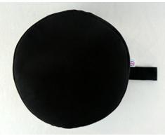 PERFECT PILLOW Top Notch British Made Meditazione Zafu, Cuscino, Nero, 27,9 cm di Diametro