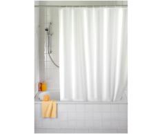 Wenko 19103100 Tenda Doccia Monocolore Pellicola Materiale Sintetico, Materiale Plastico, 120 x 200 cm, Bianco