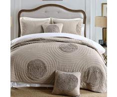 Trapuntina Copriletto Trapuntato Trapuntino Matrimoniale Trapunta Estiva Singolo Copriletto Trapuntato Patchwork 3 Pezzi,31