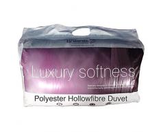 Piumone fibra cava cotone poliestere, Bianco, Singolo, 15.0 tog