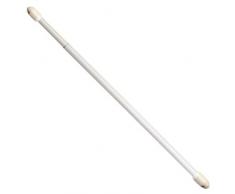 Riel Chyc, Bastone per tende, allungabile, ovale, Bianco, 2 pz., 40-60 cm