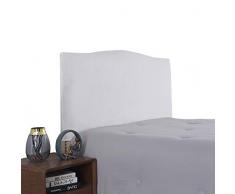 WINS Copertura testiera Letto Elasticizzato in Velluto Copri Tastiera Letto Protettiva per testiera del Letto copritestiera Antipolvere Fodera per testiera del Letto Bianca