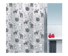 Spirella 10.15237 - Tenda Doccia in Peva, Decorazione Mizzy, 180 x 200 cm, Colore: Nero