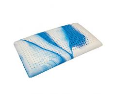 Leonardo - guanciale in memory foam forato 100% Made in Italy - cuscino 100% memory foam -con fibre di gel-Certificato OEKO TEK