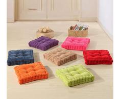 Kapok Cuscino da Meditazione Cuscino di Seduta Guru-Shop Cuscino di Seduta Cuscino a Pavimento TappetinoThai Rosso 50x50 cm
