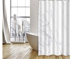 MSV Tenda per Doccia, Bianco, 200 x 180 cm