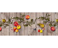 Homelife Tappeto Cucina Antiscivolo Lavabile in Vinile 52X200 Made in Italy | Passatoia Antimacchia in PVC Interni ed Esterni Stampa Digitale Frutta e Fiori | Tappeti Runner Lungo in Gomma [200 cm]