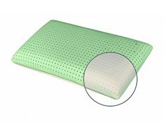 EVERGREENWEB - novità! Cuscino Memory Foam BIO Modello Saponetta 40 x 70 Alto 12 cm Guanciale Cervicale Extra Soft Doppio Comfort Ortopedico Ergonomico Fodera Antiacaro Lavabile, Cuscino per Il Collo