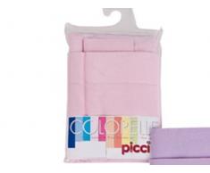 Lenzuolo Picci culla sopra con federa Colorelle rosa