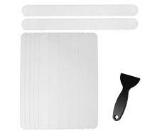 ORFION 36 Pezzi Adesivi per Vasca da Bagno Antiscivolo, Strisce Antiscivolo Trasparenti, Adesivi Antiscivolo Autoadesivi, Adatto per Superfici Lisce Come Vasche da Bagno, Scale