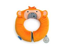 Trunki Cuscino cervicale da viaggio per bambini con supporto per il mento - Yondi Piccolo Mylo, la sciammia (Arancione)