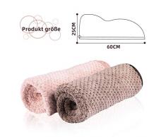 Turbante Asciugamano 2 Pezzi Asciugamano Asciugamano Quadrato Asciugatura Rapida Assorbimento Acqua Asciugatura Capelli Cottone Femmina Cuffia Doccia
