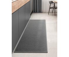 Color G Tappeto Cucina Antiscivolo Lavabile, Tappeti Cucina Tessuto, Passatoia Cucina Assorbente, Tappeto Runner Facile da Pulire, Tappeti per Cucina, Sala da Pranzo, Lavanderia (Grigio, 43x180cm)