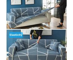 Stillshine Telo Arredo Copridivano, Protezione per Il Tessuto in Tessuto Elasticizzato, Poliestere Lavabile, Antiacaro Antirughe Antipolvere, Copertura del Cuscino (3 posti (190-230 cm),Arancione)