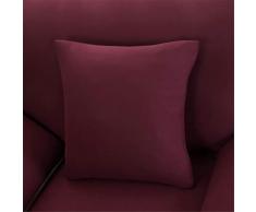 Odot Copridivano Elastico, Copridivano Salotto Protettore Imbottito Sofa Antiscivolo Ideale per Poltrone Mobili Copridivano (45x45cm Federa,Vino Rosso)