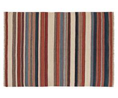 ABC Kilim Neyriz Classic Tappeto, Beige/Marrón/Rojo, 140x200