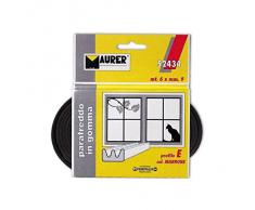 Maurer 5190135 - Parafreddo In Gomma Autoadesivo Profilo E Lunghezza 6 Mt, Colore Marrone