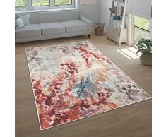 Tappeto Salotto Moderno Soggiorno Pelo Corto Moderno Motivo Astratto Vintage, Dimensione:120x160 cm, Colore:Multicolore 3