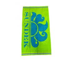 Sundek TELO MARE NEW CLASSIC LOGO AM312ATC105024813 VERDE Verde UNICA