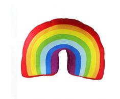 Poitemsis Cuscino arcobaleno da 34,8 cm per ragazze per bambini decorazione letto cuscino a forma di arco imbottito peluche divano sedie cuscini