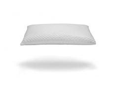 Fabe | Cuscino Lattice Basso, Tessuto a Maglia, Altezza Bassa, Cuscino Basso in Lattice per Dormire, Cuscini Letto Naturale, Traspirante, Imbottitura Morbida, 75x45cm