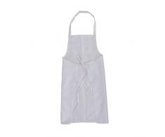 LEORX Senza maniche cucina cucina grembiule con tasca (bianco)