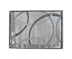 NADA HOME Runner da tavola in Raso Striscia Centro tavola Nausikaa 40x120 cm 1693 Grigio -