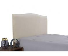 WINS Copertura testiera Letto Elasticizzato in Velluto Copri Tastiera Letto Protettiva per testiera del Letto copritestiera Antipolvere Fodera per testiera del Letto Beige