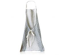 Grembiule da cucina da donna, giardino cottura grembiule, grembiule da chef da officina con 2 tasche Gray