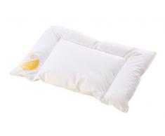 Böhmerwald 169600-39 - Cuscino piano per bambini, piume bianche classe 1, 90% piumino, 10% piumetta, 40 x 60 cm
