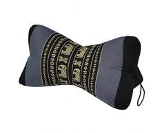 Wilai GmbH Cuscino tailandese Stella, guanciale, sofà, fabricato en Tailandia, Nero/Viola (81310)