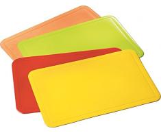 kela âUniâ - Tovaglietta segnaposto in plastica, 43,5 x 28,5 cm, Colore: Arancione