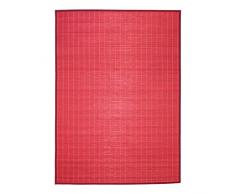 MonBeauTapis 348102 Bali Tappeto bambù 48 x 33 cm, bambù, Rosso, 48x33x5 cm