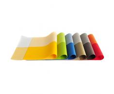 TININNA tovagliette , Casual Life Colors, Set di 4 pezzi tovagliette, colore: rosa caldo
