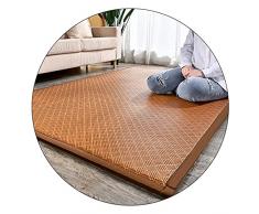 AYLYHD Tappeto in Bamboo Tappeto Corridoio Tappeto Tappeti Runner Estate Stuoia di Paglia con Punto Indietro in Plastica, Personalizzabile (Color : 2.2mm, Size : 1.4x2m/4.59x6.56ft)