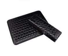 Beaupretty Salone di Cuoio Pu Chiodo Poggiatesta Cuscino Cuscino Cuore Modello Manicure Poggia Mano Set Manicure Braccio Strumento (Nero)