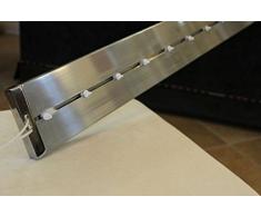 Bastone per Tenda A Onda MOD. FASCIA10 - Tipo Diesis MATERYA STARLYS MOTTURA (MT.1,60 A Corda Bianco con TERMINALI Lucidi)