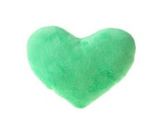 haohao3 Cuscino a Forma di Cuore, 15 cm Cuscino Decorativo a Forma di Cuore in Cotone PP Morbido Regalo Amante della Bambola Creativa Verde