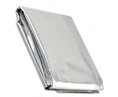 Coperta termica emergenza riutilizzabile,coperta isotermica riutilizzabile, coperta di emergenza, di pronto soccorso, trekking, made in France