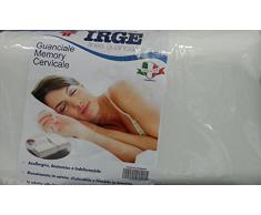 IRGE GUANCIALE Cuscino Memory CERVICALE Anallergico Rivestimento in Cotone