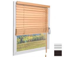 Sol Royal Veneziana in Legno SolDecor JH3 Stile Quercia - 80x130 cm - Tenda Veneziana di Legno da Interno ed Esterno - Veneziana Finestra - Prodotta nel Rispetto dellambiente - con Cordino