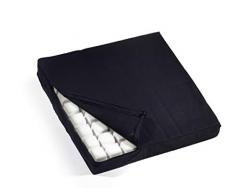 Cuscini/seggiolino con sturktur per punti di pressione discarico (antidecubito cubo), spürbare discarico da seduti, Cuscino 40 x 40 x 5,5 cm, rivestimento 100% cotone, antracite